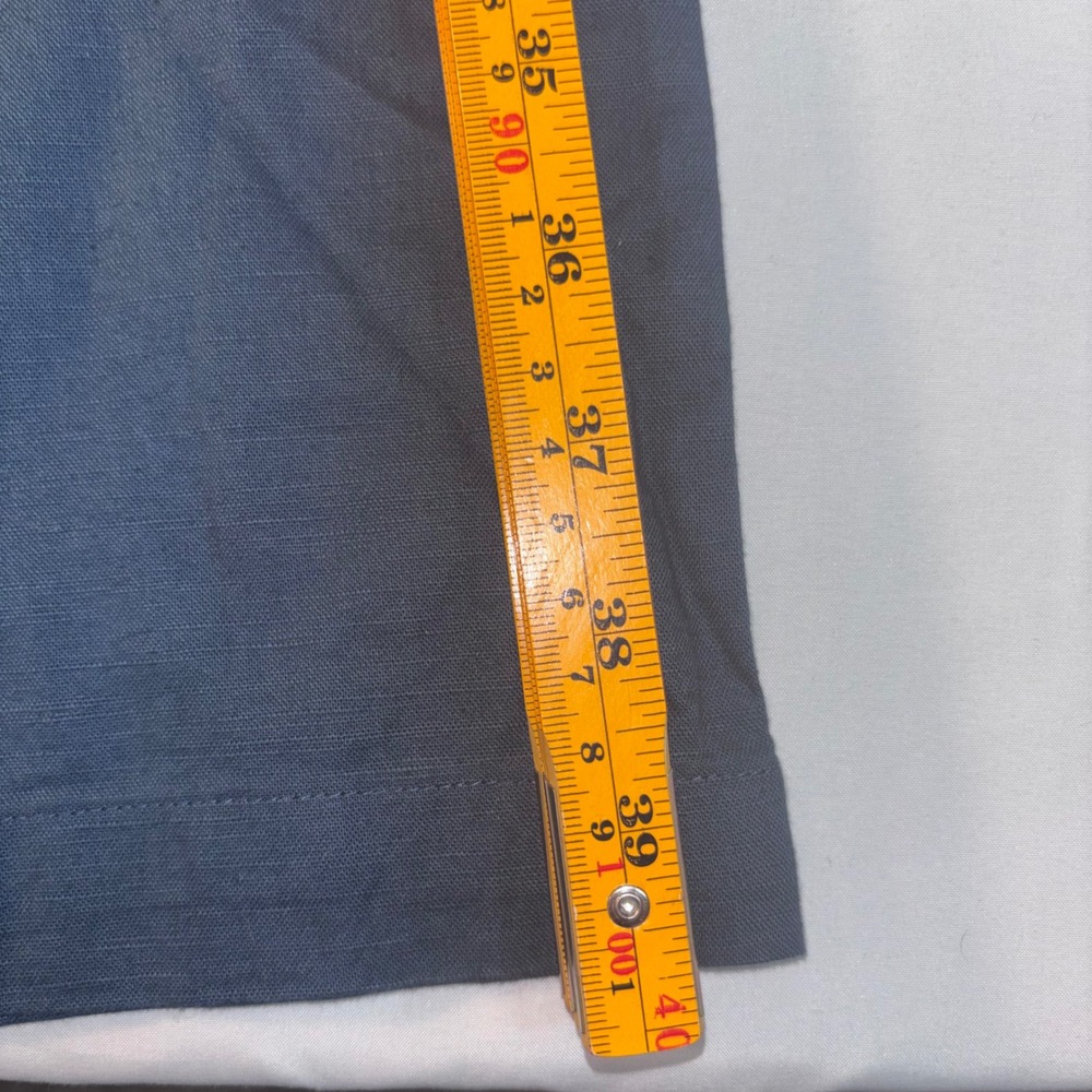 NWT PacSun Womens Large Blue Cotton Linen Blend Casual Wide Leg Pants - Picture 8 of 9